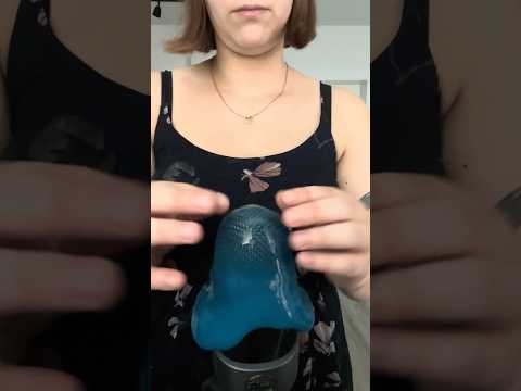 Slime on Microphone 🎤🧼 ￼ #asmr #triggersforsleep #slimeasmr