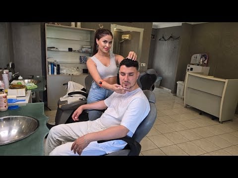 💈YOU’VE NEVER SEEN THIS MUCH FOAM 😮‍💨 |     FULL HEAD & FACE MASSAGE, CLEANSING WASH & TINGLY ASMR