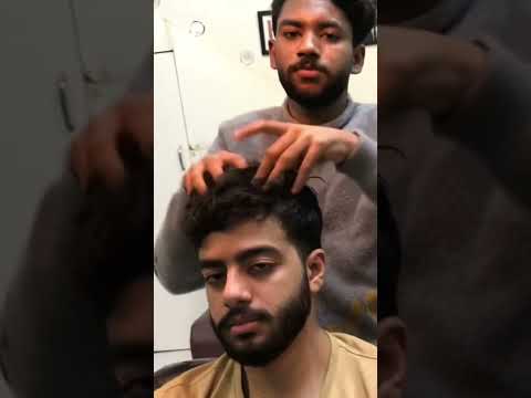 Head Massage For Sleep 💤 #asmr #headmassage #asmrsounds #barber #relaxing #lahoribarber #massage