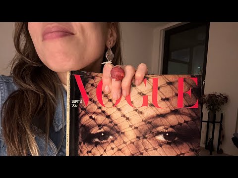 ASMR VOGUE MAGAZINE PAGE TURNING SQUEEZING 1/serie