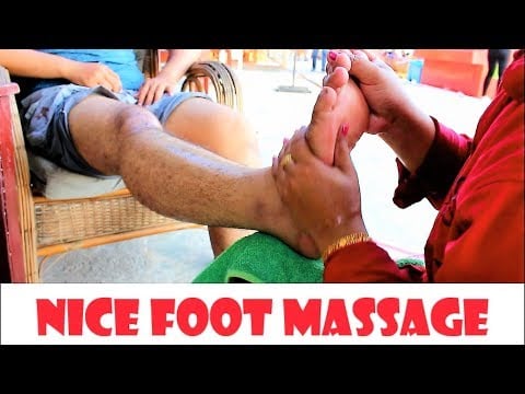 Invigorating Foot Massage with Scratching by Cambodian Lady | ASMR Travel #3