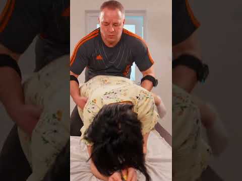 Maria in Shock! Pain and Relief Through Deep Stretching #chiropractor