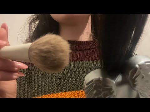 Lofi asmr - beauty salon rp 🎀 doing your makeup and hair for a date, real hair- no talking 