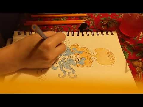 ASMR Color with me! No talking | Little whispering Part 2