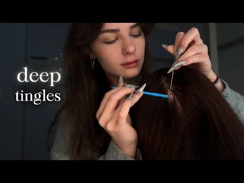 Detailed Scalp Check with Tools [ASMR] for Tingles and Relaxation