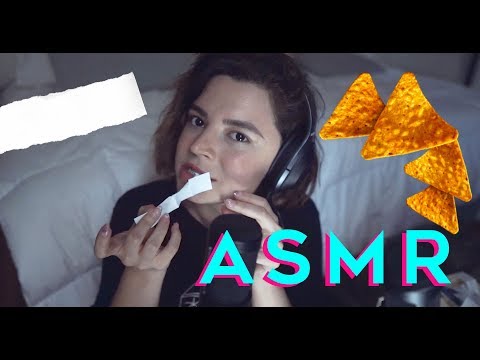 😴🎧🍟ASMR Q&A comiendo - Cajafresca