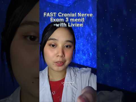 ASMR Cranial Nerve Exam for 3 Mins - Focus Tests - Light tests - Eye Check ✨💙👩‍⚕ #asmr #exam