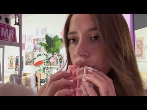 ASMR Waffle chewing mouth sounds (my fave tingly mouth sounds)