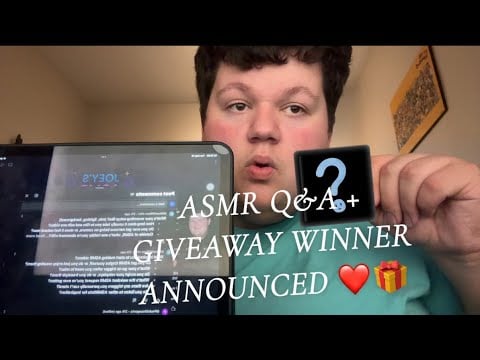 ASMR | Q+A 400 Subscriber Special + Giveaway Winner 🎉🎁