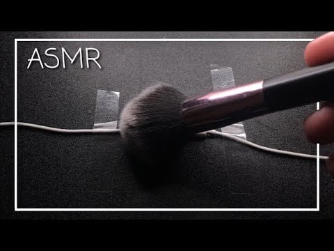 ASMR || Earphone Brushing to help you fall asleep 💤 (4K / No talking)