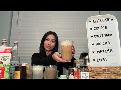 LOFI ASMR Barista makes your drinks at Cafe 🍵 (Roleplay)