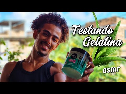 ASMR TESTANDO GELATINA DE BABOSA 🥰 #asmr 🌍 #asmrmouthsounds 👅💦