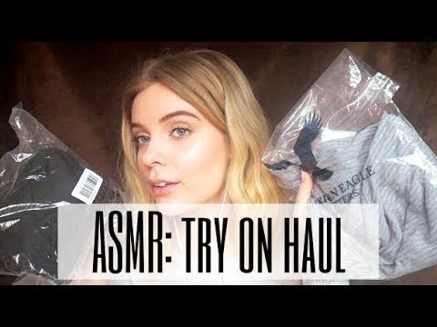 ASMR Try On Haul l Whispers & Crinkling