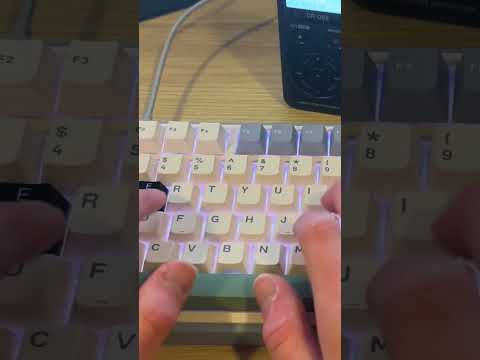 Aula F75 with Gateron Milky Yellow’s #keyboard #mechanicalkeyboard #customkeyboard #relax #asmr