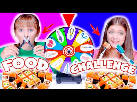 ASMR Food Tool Challenge with Mystery Wheel | Mukbang By LiLiBu