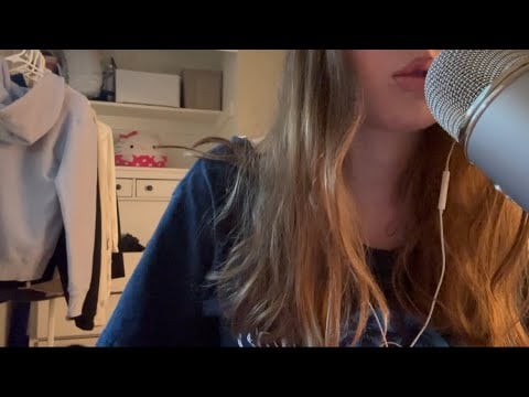 ASMR | mouth sounds, finger fluttering with gloves, teeth chattering | custom for ben
