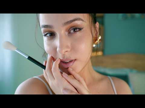 ASMR Face Painting with a Quirky Spiritual Artist🌙 (face brushing,  personal attention)