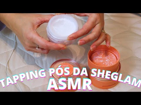 ASMR MAQUIAGEM PÓS DA SHEGLAM + TAPPING -  Bruna Harmel ASMR