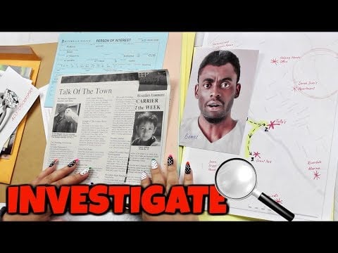 ASMR| INVESTIGATE Series - Studying A Case File RP (semi inaudible, paper sounds, writing)
