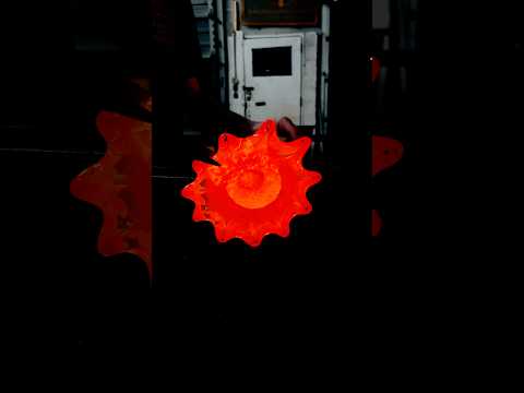 Glassblowing ASMR🔥 Melting Flower🫠😱🌻