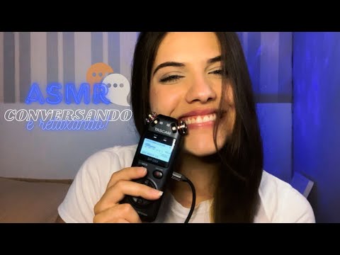 ASMR conversando com VOZ SUAVE e SUSSURRANDO