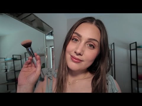 asmr makeover roleplay (makeup rummaging, hair brushing, soft spoken)