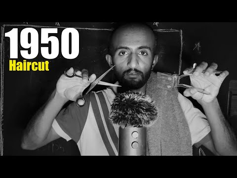 ASMR Haircut But 1950 