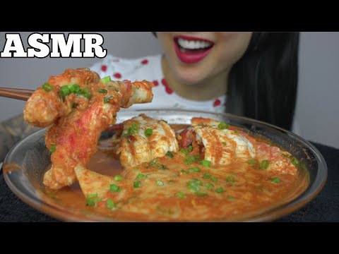 ASMR CHEESY RICE CAKES + KING CRAB + LOBSTER TAILS + MUSHROOMS (EATING SOUNDS) NO TALKING | SAS-ASMR