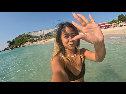 ASMR on the Beach 4 🏝 (public asmr)