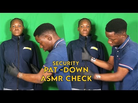 ASMR TSA Security Check - Fast & Aggressive Pat Down Roleplay Soothing Whispers & Relaxing Sounds