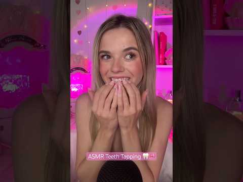 #asmr Teeth Tapping 🦷🎀 #asmrsounds #asmrvideo #asmrshorts #teeth #teethwhitening #longnails