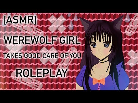 [ASMR] Werewolf Girl takes care of you Roleplay