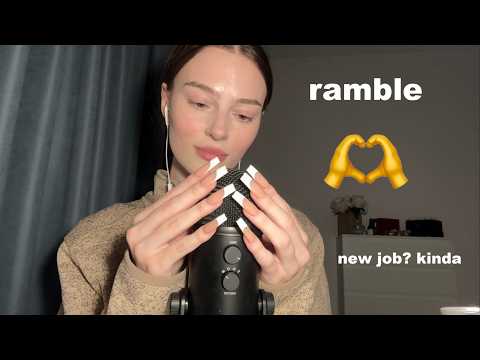 ASMR new job, skincare etc. (clicky whisper)
