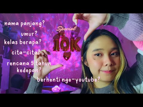 ASMR 💨 Chaotic Q&A Whispering - 💐🥳 10.000 subs special 🤍🎉