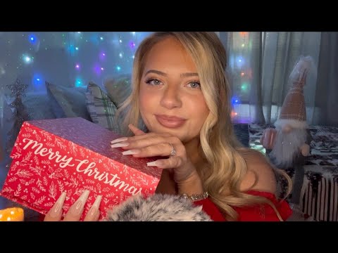 Asmr Secret Santa Unboxing | Tapping, Scratching, Crinkles 🎄🎅🏼