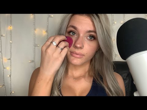 ASMR| CLOSE UP- DOING MY MAKEUP/ TINGLY WHISPER