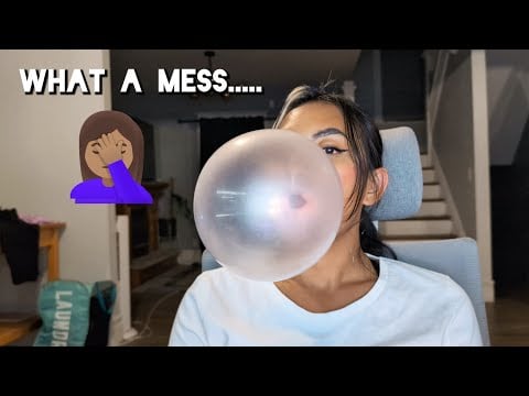 This ASMR Might Have Been A Fail Trying To Chew Gum And Blow Bubbles
