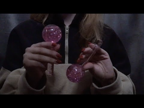 [ASMR] Glass tapping and water sounds for sleep ~ no talking