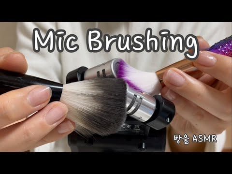 [ASMR] (No Talking) Mic Brushing and Scratching | 마이크 긁고 브러싱하기