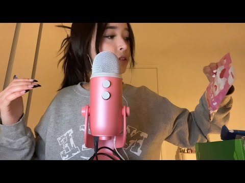 ASMR eating japanese snacks!