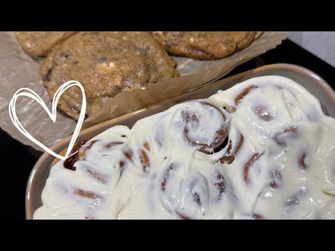 Dutch ASMR| Samen bakken| Triple chocolate chip cookies & Pumpkin spice cinnamon rolls🍪🎃🤍
