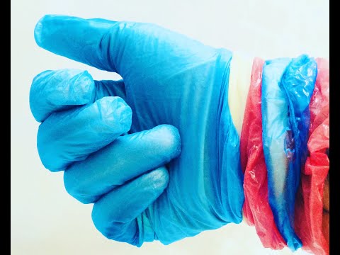 LATEX & VINYL GLOVES LAYERING  ❤️🤍💙  KINGSDAY 👑 [[ASMR]]
