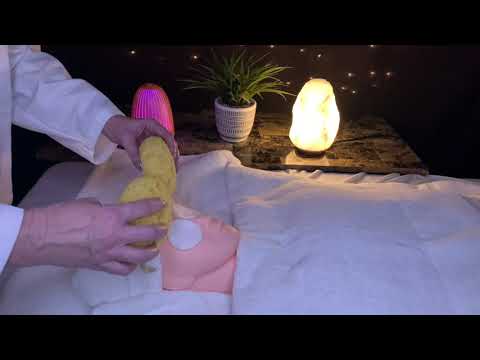 ASMR Spa Role Play with Facial, Massage and Steam Whispered