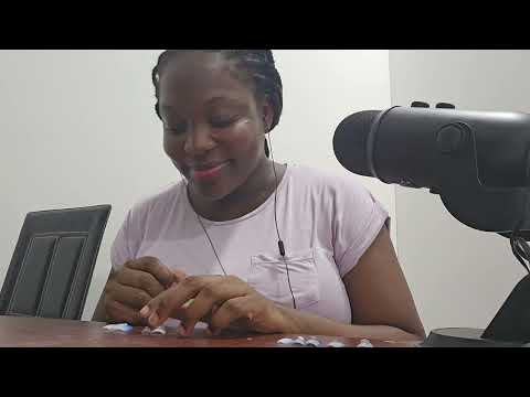 ASMR| Doing my Nails + Gender Reveal|Asmr Sounds Ear to Ear