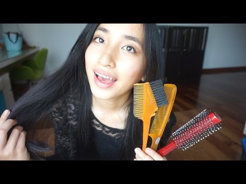 ❤️ ASMR Hair Play ❤️ BINAURAL brushing, hair sounds, tapping