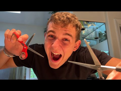 ASMR fast and aggressive haircut for sleep