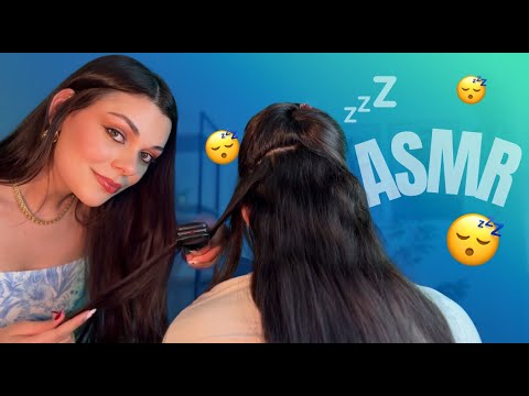 ASMR APLICADO: Finalizando O Cabelo Da Minha Seguidora (Completo) 🌸💆🏻‍♀️