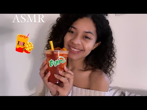 ASMR Español COMIENDO MANGONADA #chamoy #tajin (MINI MIC)