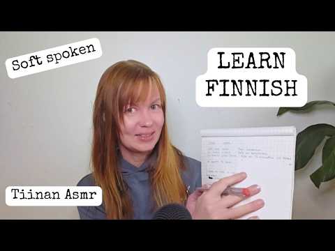 ASMR Learn Finnish with Me – Numbers, Time & Phrases | Soft Spoken with accent
