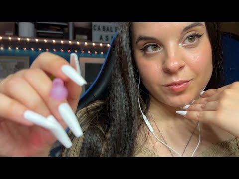 ASMR 1H de brushing, visuales y toco tu carita para que duermas como un bebé ♡